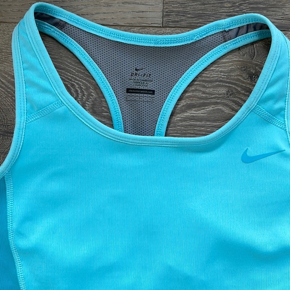 Nike Dri-Fit Racerback Turquoise Tennis Tank-Small Matching Skirts Sold Separate - Picture 3 of 8